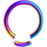 Piercing anneau 1,6mm 11 - Anneau brisé PVD