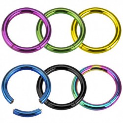 Piercing anneau 1,6mm 11 - Anneau brisé PVD