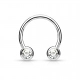 Piercing micro-circulaire 115 - Strass de face