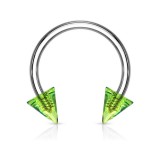 Piercing micro-circulaire 18 - UV unicolore pointes