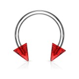 Piercing micro-circulaire 18 - UV unicolore pointes