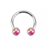 Piercing micro-circulaire 110 - Luisant tacheté