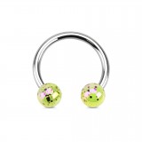 Piercing micro-circulaire 110 - Luisant tacheté