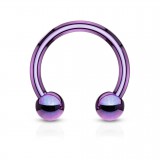 Piercing micro-circulaire boules PVD 01mm
