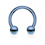 Piercing micro-circulaire boules PVD 01mm