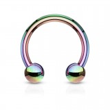 Piercing micro-circulaire boules PVD 01mm