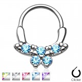 Piercing septum 39 - Zircones styles papillon