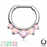 Piercing septum 15 - Zircones styles opalites
