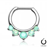 Piercing septum 15 - Zircones styles opalites