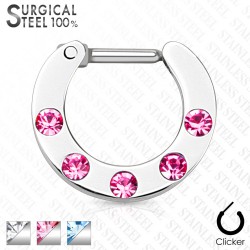 Piercing septum 04 - Cinq strass
