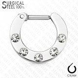 Piercing septum 04 - Cinq strass
