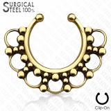 Faux-piercing septum cercles et petits ronds (59)