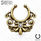 Faux-piercing septum fleur et vrilles (53)