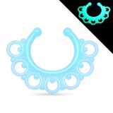 Faux-piercing septum petits cercles et billes UV (43)