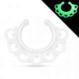 Faux-piercing septum petits cercles et billes UV (43)