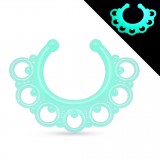 Faux-piercing septum petits cercles et billes UV (43)