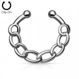 Faux-piercing septum chaine (42)
