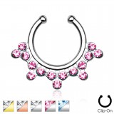 Faux-piercing septum multiples strass (37)