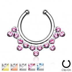 Faux-piercing septum multiples strass (37)