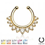 Faux-piercing septum multiples zircones (36)