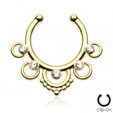 Faux-piercing septum zircones et cercles (33)