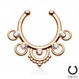 Faux-piercing septum zircones et cercles (33)