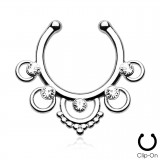 Faux-piercing septum zircones et cercles (33)