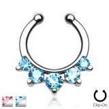 Faux-piercing septum cinq zircones (32)