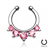 Faux-piercing septum cinq zircones (32)