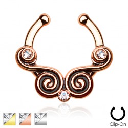 Faux-piercing septum PVD spirales (29)