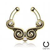 Faux-piercing septum PVD spirales (29)