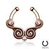 Faux-piercing septum PVD spirales (29)