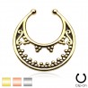 Faux-piercing septum bouclier vintage (23)