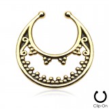 Faux-piercing septum bouclier vintage (23)