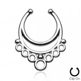 Faux-piercing septum PVD petits cercles (22)