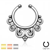 Faux-piercing septum multiples spirales (21)