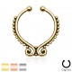 Faux-piercing septum cercle décoré (19)