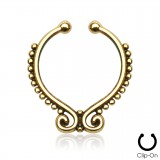 Faux-piercing septum cercle décoré (19)