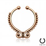Faux-piercing septum cercle décoré (19)