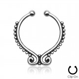 Faux-piercing septum cercle décoré (19)