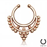 Faux-piercing septum PVD vintage petites boules (16)