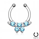 Faux-piercing septum zircones style papillon (14)