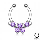 Faux-piercing septum zircones style papillon (14)