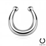 Faux-piercing septum anneau simple PVD (10)