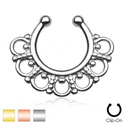 Faux-piercing septum PVD cercles et ronds (01)