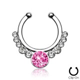 Faux-piercing septum onze strass (26)