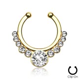 Faux-piercing septum onze strass (26)