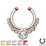 Faux-piercing septum onze strass (26)