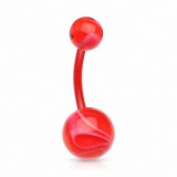 Piercing nombril UV 78 - Flexible melon