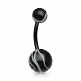 Piercing nombril UV 78 - Flexible melon